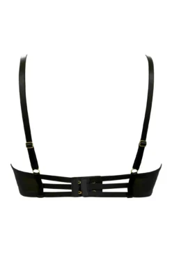 India Bold Embroidery Non-Padded Bra - Black -Curve by Lingerie 300395 20221109134200