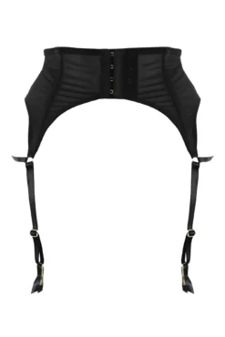 India Bold Embroidery Deep Suspender - Black -Curve by Lingerie 300560 20221114140200