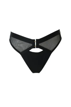 India Sheer And Opaque Underwired Set - Black -Curve by Lingerie 300797 20221117121000