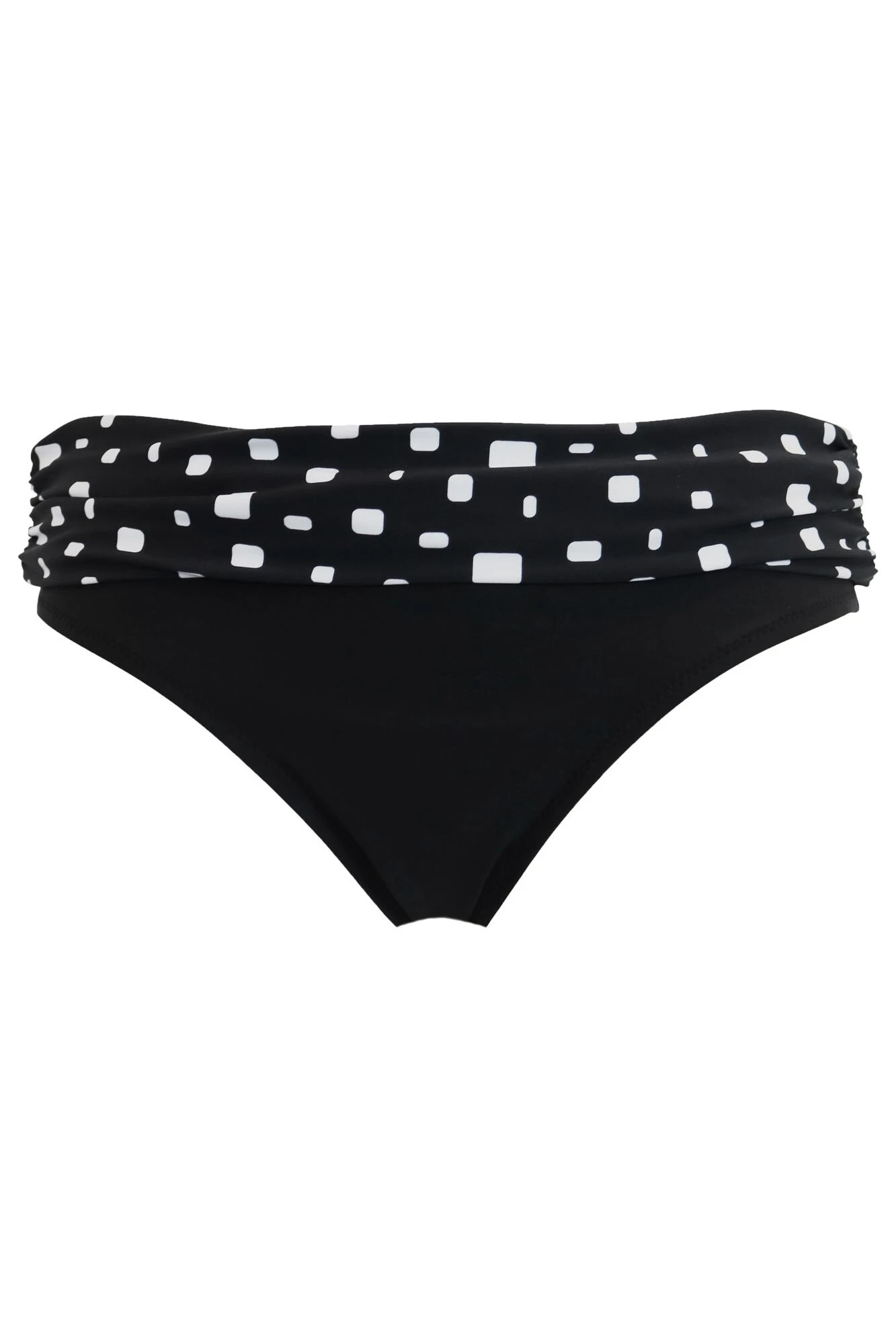 Cascade Fold Over Brief - Black/White 5 Cascade Fold Over Brief - Black/White - Image 5