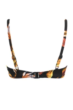 Paradiso Lightly Padded Underwired Front Tie Top - Black -Curve by Lingerie 303620 20230606173200