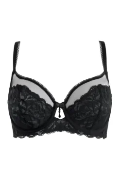 Ooo La La Non-Padded Underwired Bra - Black/Slate 8 Ooo La La Non-Padded Underwired Bra - Black/Slate -Curve by Lingerie 306840 20230111115100