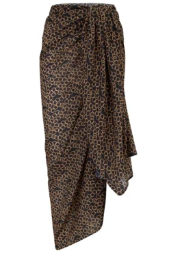 Casablanca Recycled Chiffon Multiway Sarong - Gold Chain 12 Casablanca Recycled Chiffon Multiway Sarong - Gold Chain -Curve by Lingerie 308000 20230519165000