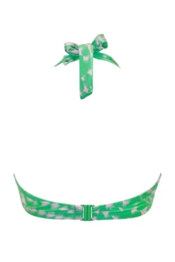 Portofino Halter Underwired Top - Green/Pink -Curve by Lingerie 308570 20230125120400