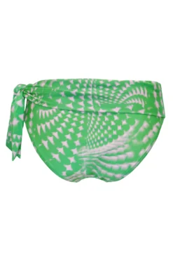 Portofino Tie Fold Over Brief - Green/Pink -Curve by Lingerie 308629 20230125124900