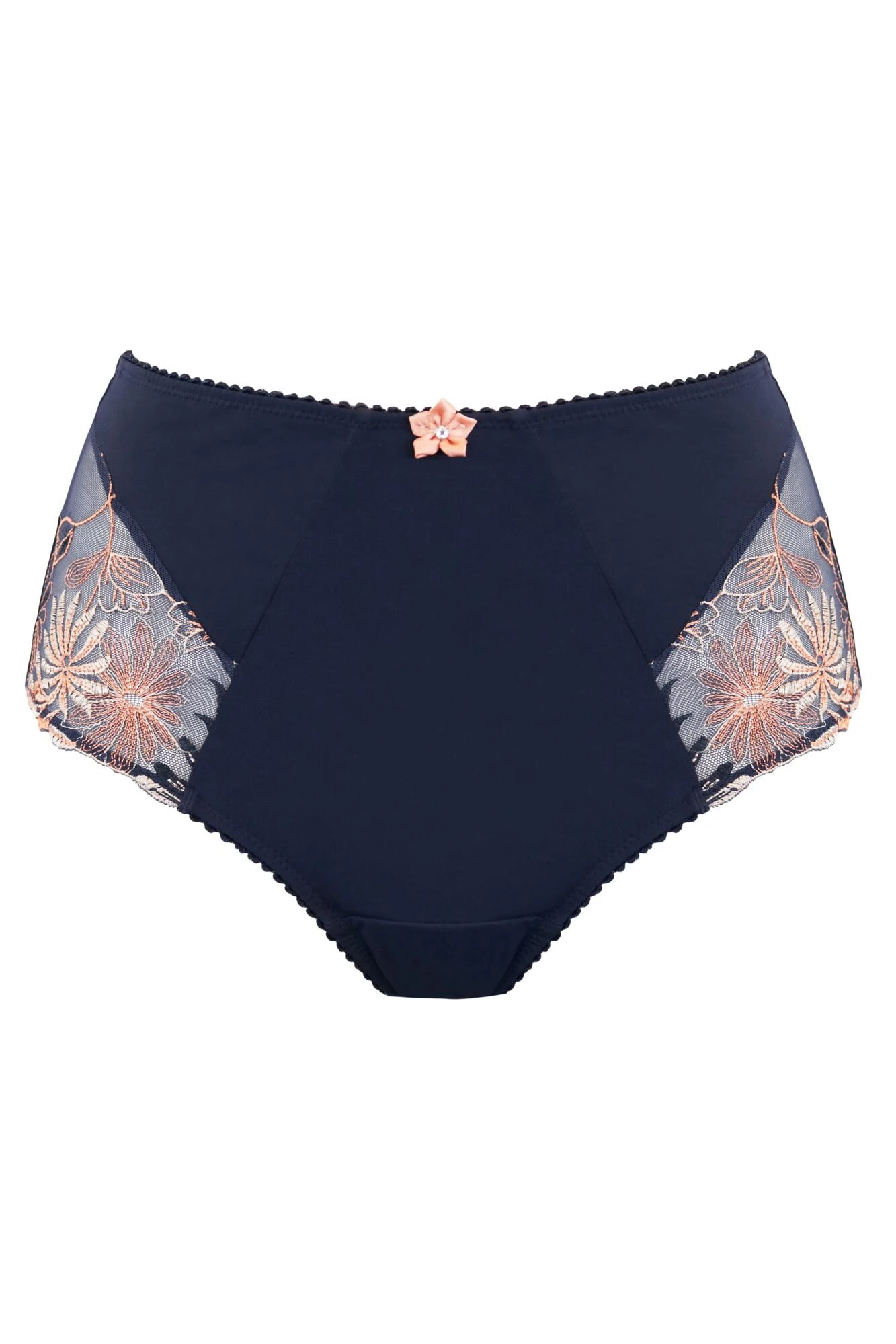 St Tropez High Waist Deep Brief - Midnight Orange 4 St Tropez High Waist Deep Brief - Midnight Orange - Image 4