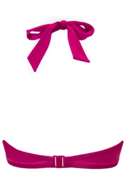 Azure Halter Lightly Padded Underwired Top - Pink -Curve by Lingerie 310324 20230220153200