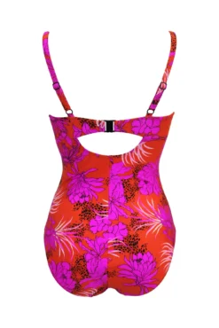 In The Mix Lightly Padded Underwired Swimsuit - Animal Mix -Curve by Lingerie 311821 20230302120200