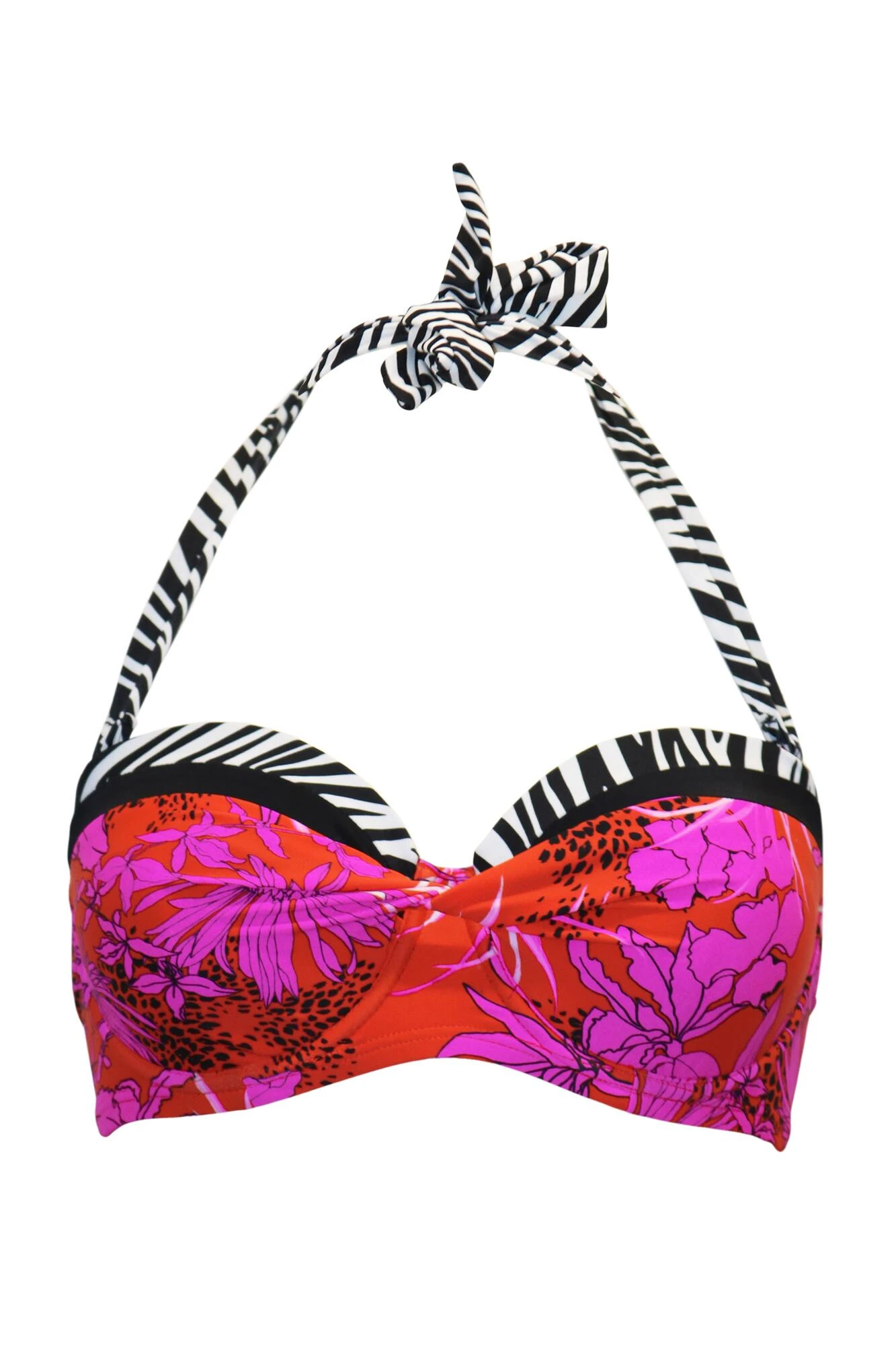 In The Mix Strapless Lightly Padded Underwired Top - Animal Mix 6 In The Mix Strapless Lightly Padded Underwired Top - Animal Mix - Image 6