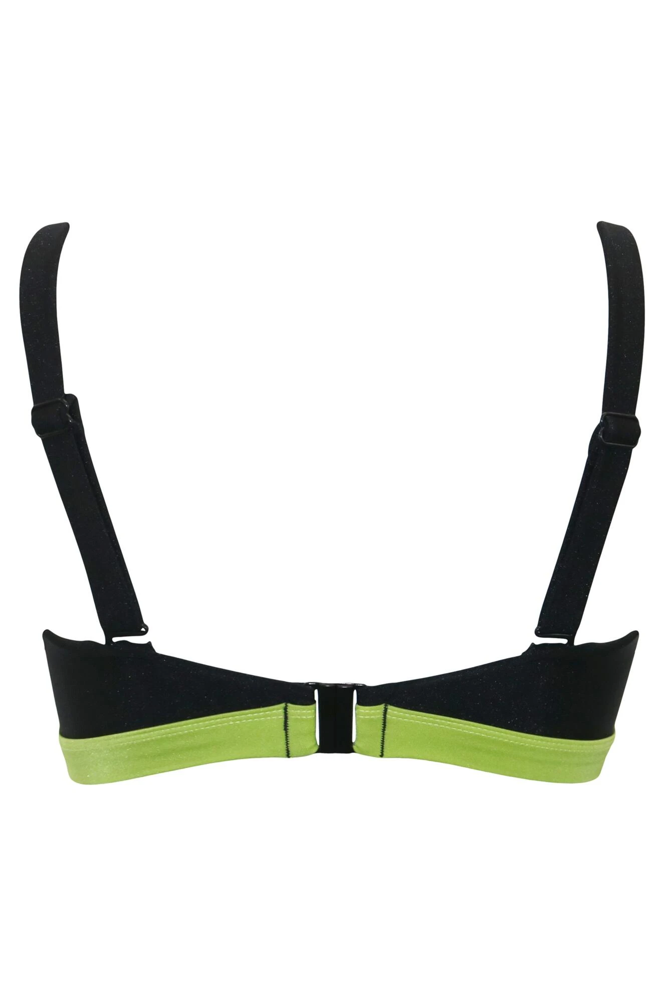 Palm Springs Colour Block Hidden Underwired Cami Top - Black/Lime 7 Palm Springs Colour Block Hidden Underwired Cami Top - Black/Lime - Image 7