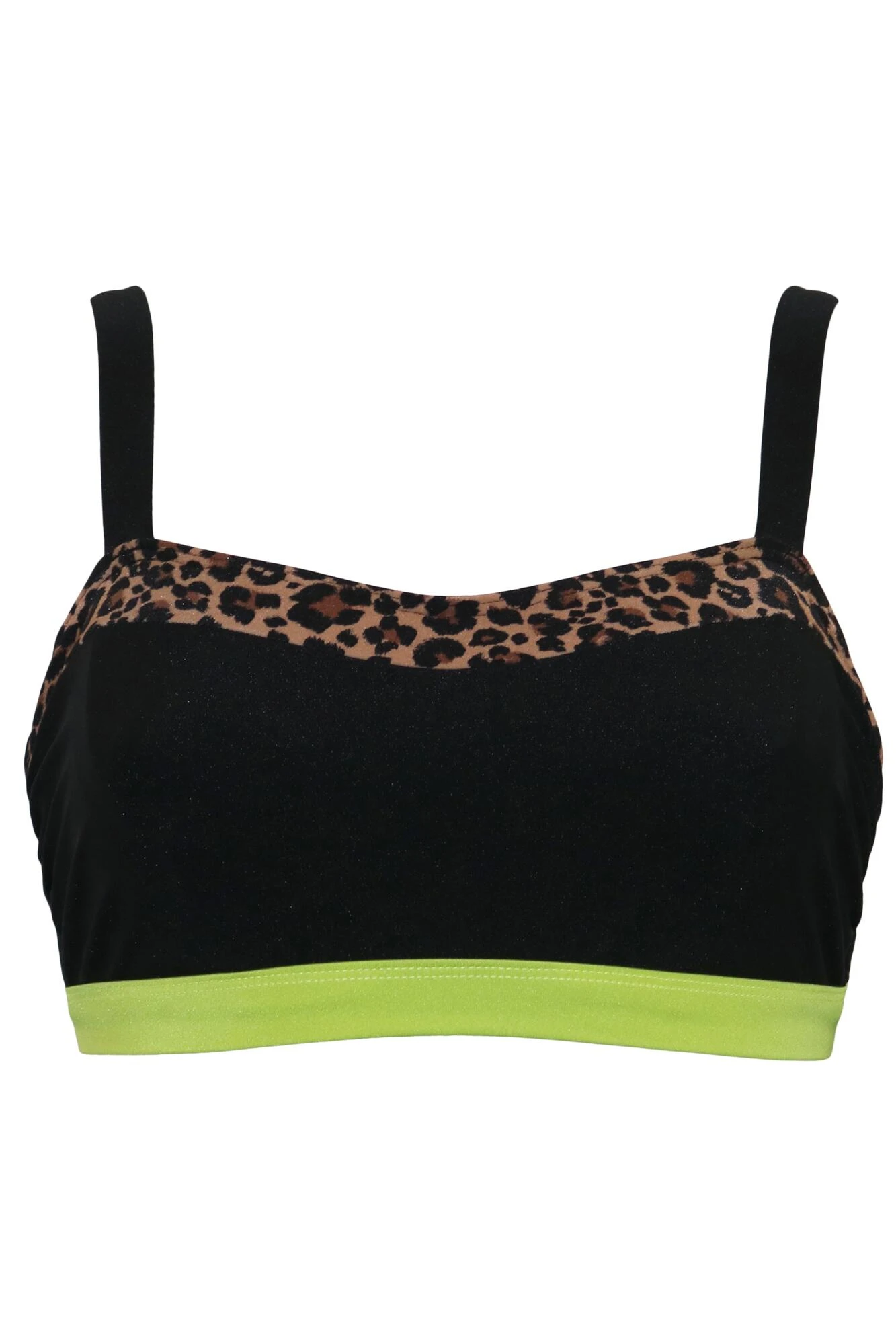 Palm Springs Colour Block Hidden Underwired Cami Top - Black/Lime 6 Palm Springs Colour Block Hidden Underwired Cami Top - Black/Lime - Image 6