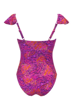 Bermuda Frill Tummy Control Swimsuit - Multi 11 Bermuda Frill Tummy Control Swimsuit - Multi -Curve by Lingerie 312500 20230316152500