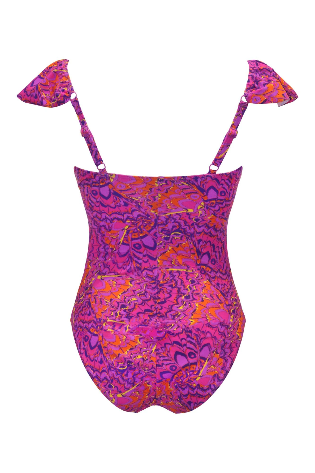 Bermuda Frill Tummy Control Swimsuit - Multi 6 Bermuda Frill Tummy Control Swimsuit - Multi - Image 6