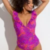 Bermuda Frill Tummy Control Swimsuit - Multi