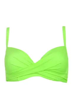 Free Spirit Lightly Padded UW Twist Front Top - Lime 12 Free Spirit Lightly Padded UW Twist Front Top - Lime -Curve by Lingerie 312709 20230530094900