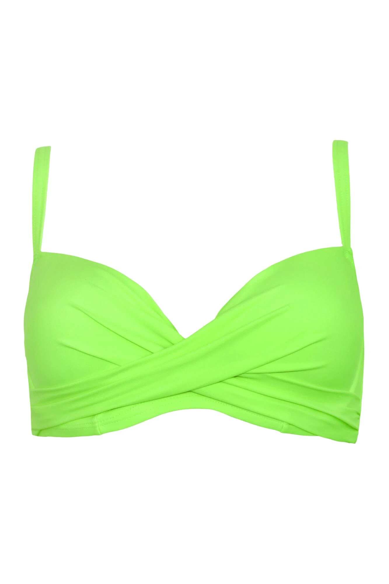 Free Spirit Lightly Padded UW Twist Front Top - Lime 6 Free Spirit Lightly Padded UW Twist Front Top - Lime - Image 6