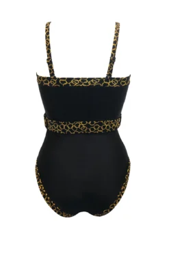 Casablanca Removable Straps Belted Control Swimsui - Gold Chain -Curve by Lingerie 312940 20230526141800