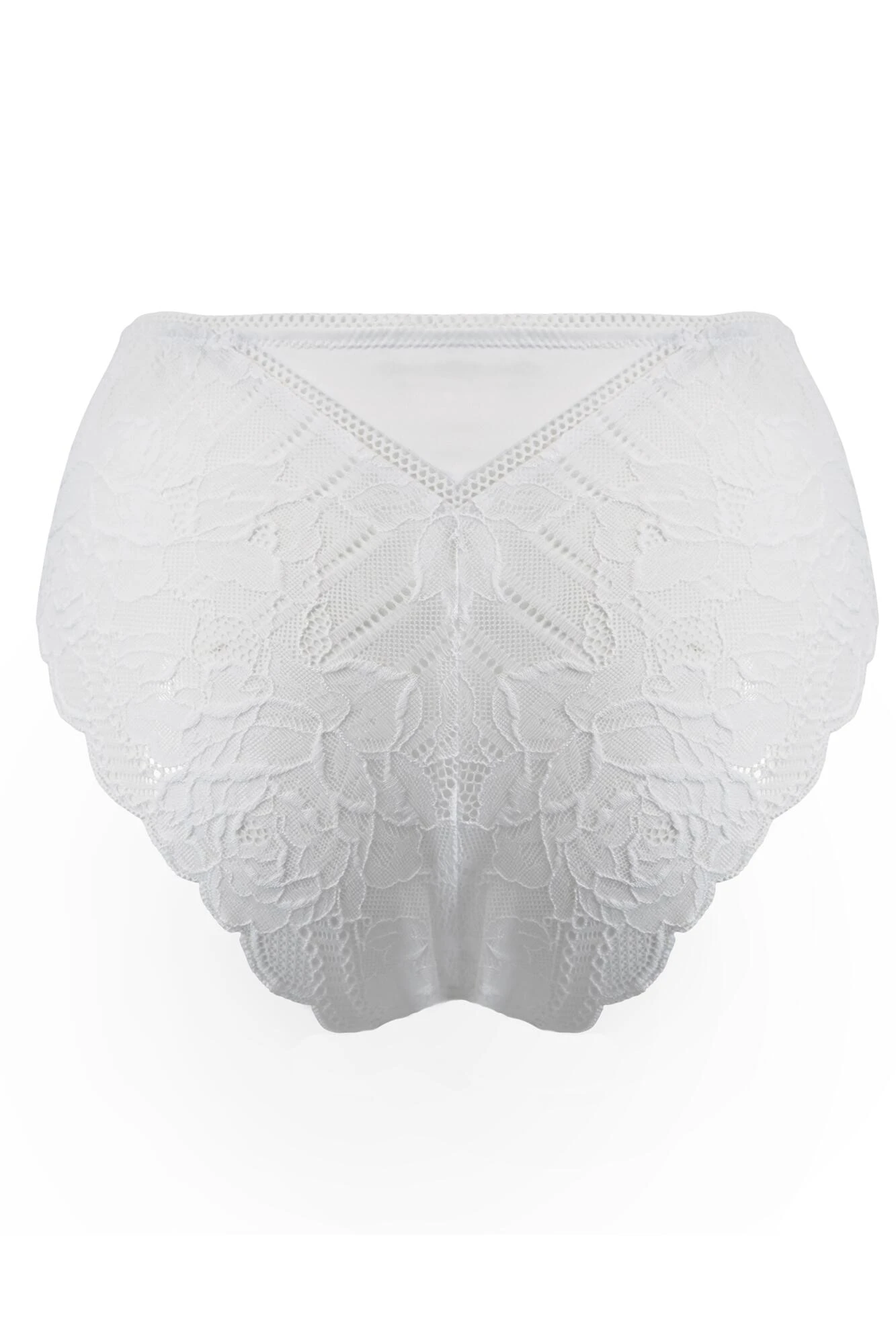 Ooo La La High-Waist Brazilian - White 6 Ooo La La High-Waist Brazilian - White - Image 6