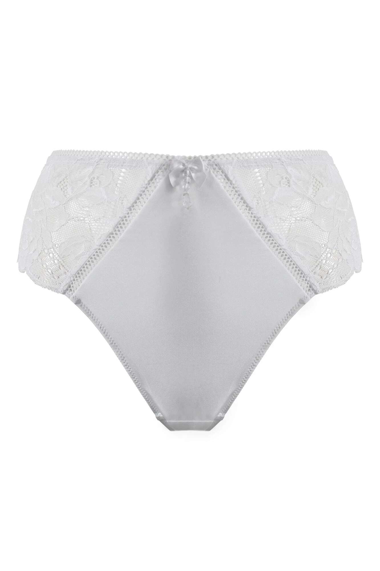 Ooo La La High-Waist Brazilian - White 5 Ooo La La High-Waist Brazilian - White - Image 5