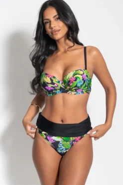 St Lucia Fold Over Brief - Tropical