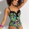 St Lucia Padded Underwired Swimsuit - Tropical