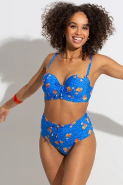 Santa Cruz Super High Waist Brief - Blue Floral -Curve by Lingerie 314478 20230421123100