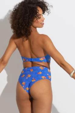 Santa Cruz Super High Waist Brief - Blue Floral -Curve by Lingerie 314479 20230421123100