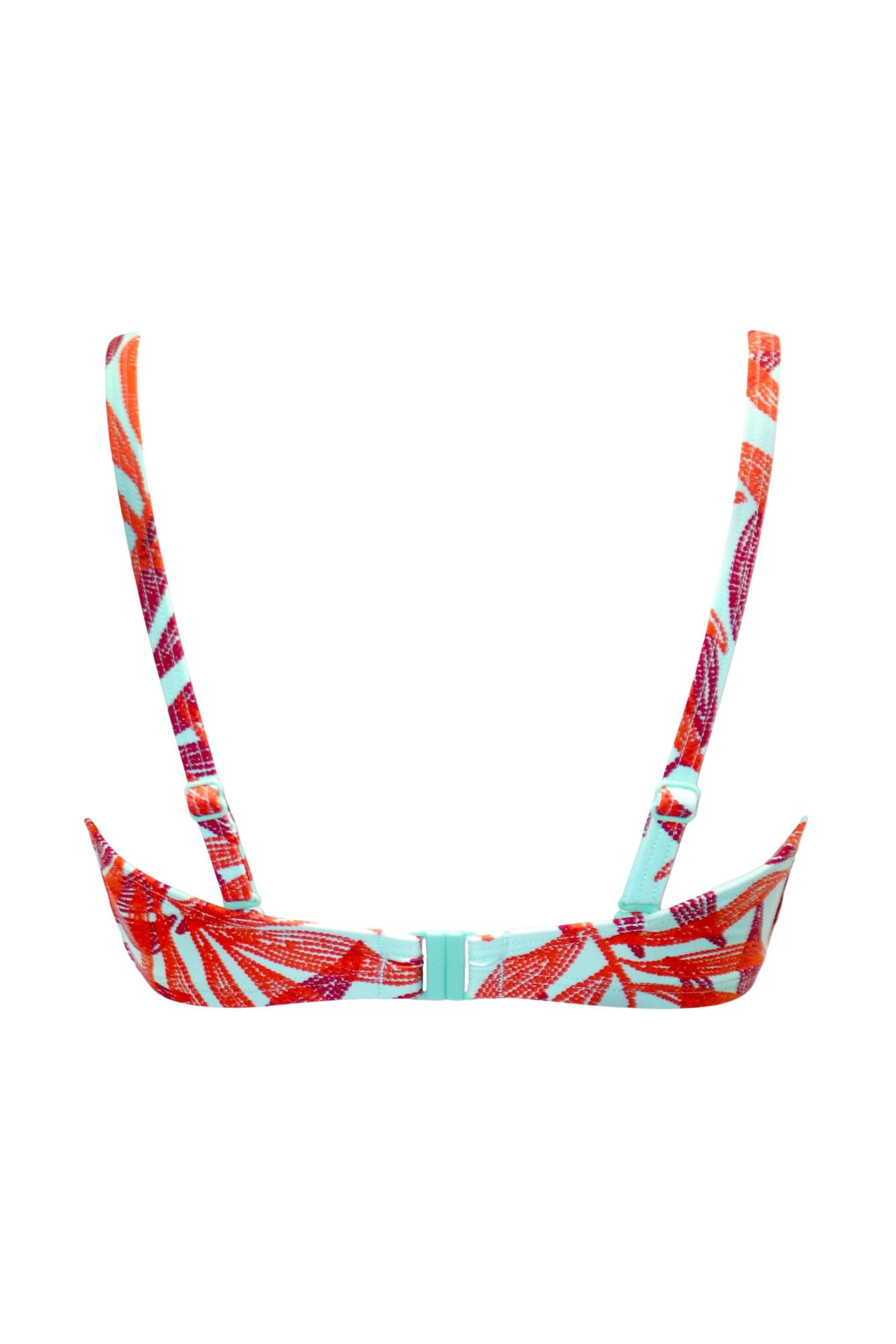 Free Spirit Lightly Padded UW Twist Front Top - Aqua Palm 5 Free Spirit Lightly Padded UW Twist Front Top - Aqua Palm - Image 5