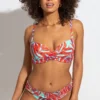 Free Spirit Frill Waist Brief. - Aqua Palm