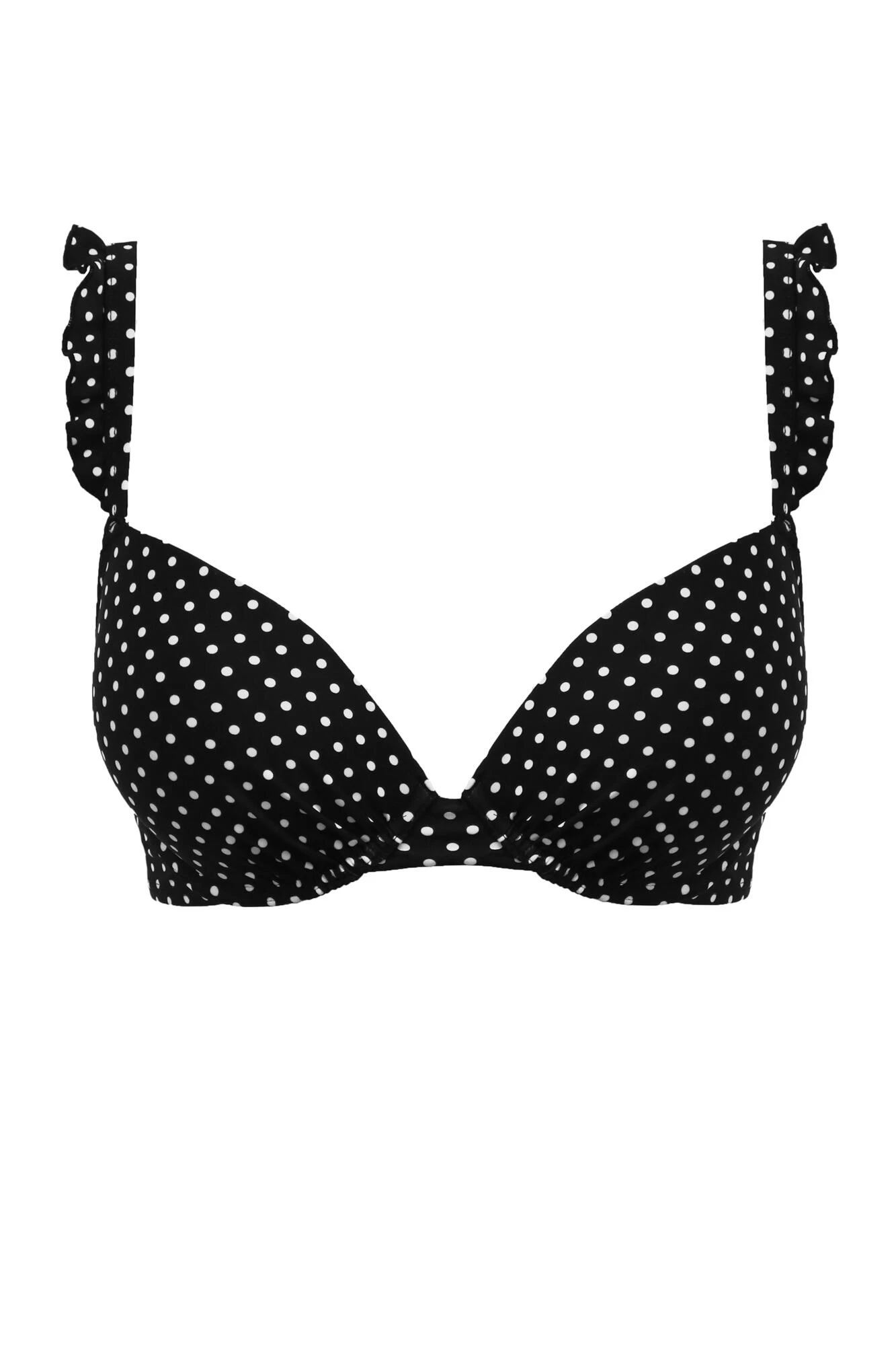 Sicily Underwired Push-Up Padded Top - Black/White 5 Sicily Underwired Push-Up Padded Top - Black/White - Image 5