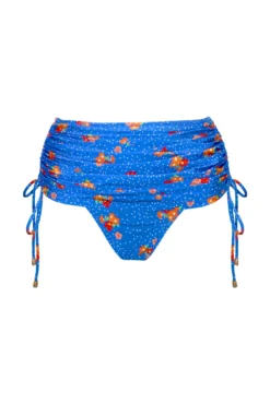 Santa Cruz Adjustable Side Skirted Brief - Blue Floral -Curve by Lingerie 314859 20230421134500