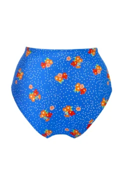 Santa Cruz Super High Waist Brief - Blue Floral -Curve by Lingerie 314862 20230421123100