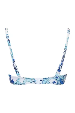 Amalfi Underwired Non-Padded Twist Front Top - White/Blue 11 Amalfi Underwired Non-Padded Twist Front Top - White/Blue -Curve by Lingerie 315059 20230425133700