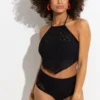 Summer Breeze High-Waist Brief - Black