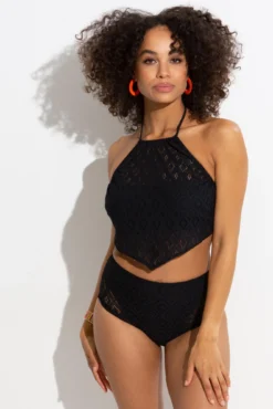 Summer Breeze High-Waist Brief - Black