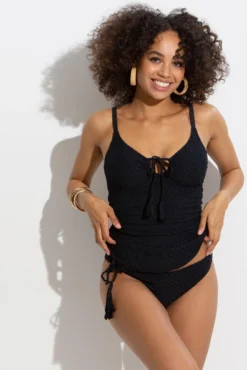 Summer Breeze Underwired Tankini - Black