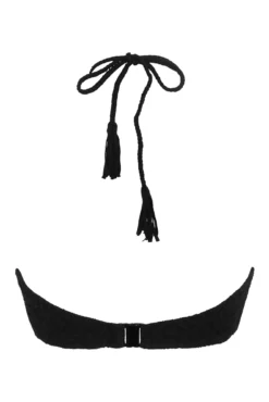 Summer Breeze Underwired Halter Scarf Top - Black -Curve by Lingerie 316233 20230530103800