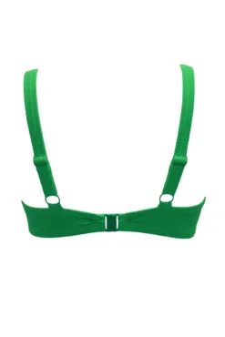 Cali Recycled Hidden Underwired Top - Green -Curve by Lingerie 316246 20230530090900
