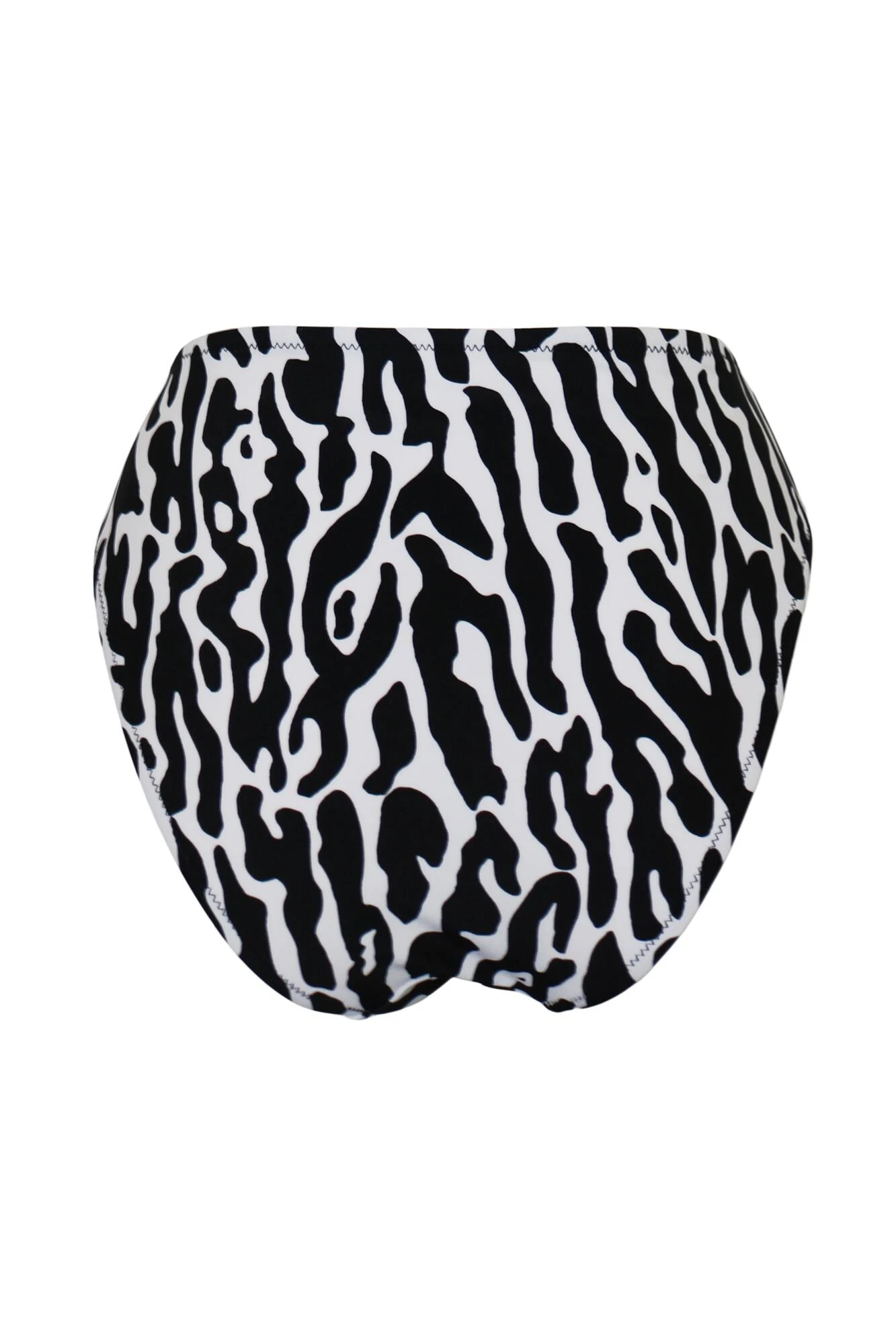 Glamazon Belted High-Waist Tummy Control Brief - Black/White 7 Glamazon Belted High-Waist Tummy Control Brief - Black/White - Image 7