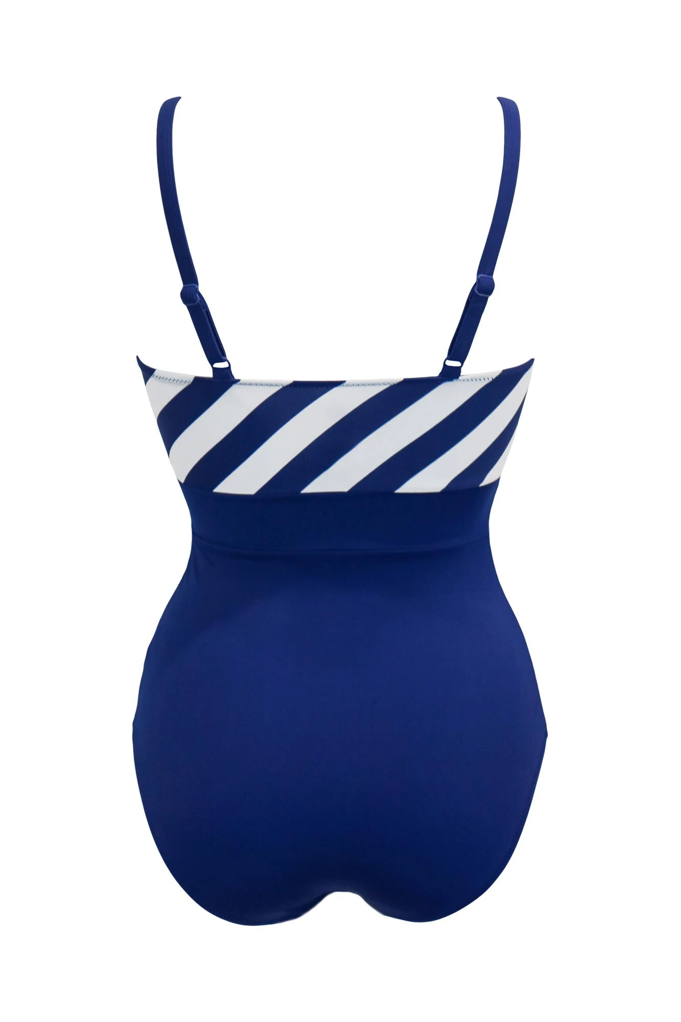 High Line V Neck Control Swimsuit - Navy/White 6 High Line V Neck Control Swimsuit - Navy/White - Image 6