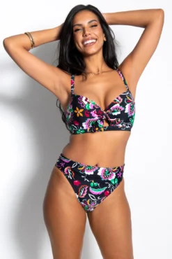 Sunshine Fold Over Brief - Black Multi -Curve by Lingerie 317423 20230612164500