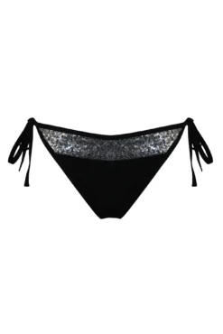 Sea Queen Sequin Tie Side Brief - Black/Silver 8 Sea Queen Sequin Tie Side Brief - Black/Silver -Curve by Lingerie 317877 20230606113600