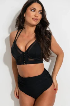 Space Tummy Control High Waist Brief - Black