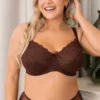 Flora Underwired Bra - Chocolate