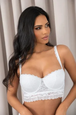 Rebel Strapless Longline Bra - White 9 Rebel Strapless Longline Bra - White -Curve by Lingerie 318397 20230614153100