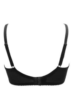 St Tropez Padded Balcony Bra - Black -Curve by Lingerie 318993 20230904100300