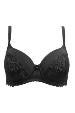 St Tropez Padded Balcony Bra - Black -Curve by Lingerie 318994 20230904100300