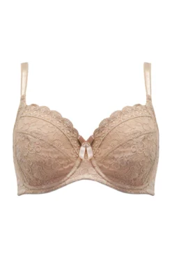 Rebel Underwired Side Support Bra - Almond 10 Rebel Underwired Side Support Bra - Almond -Curve by Lingerie 319069 20230725150600