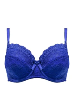 Rebel Underwired Side Support Bra - Cobalt -Curve by Lingerie 319075 20230725150600
