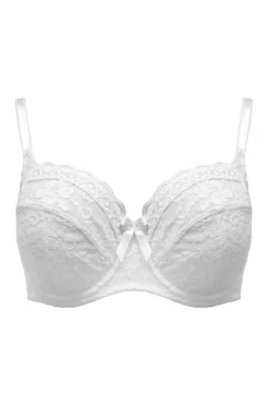 Rebel Underwired Side Support Bra - White 8 Rebel Underwired Side Support Bra - White -Curve by Lingerie 319080 20230725150600